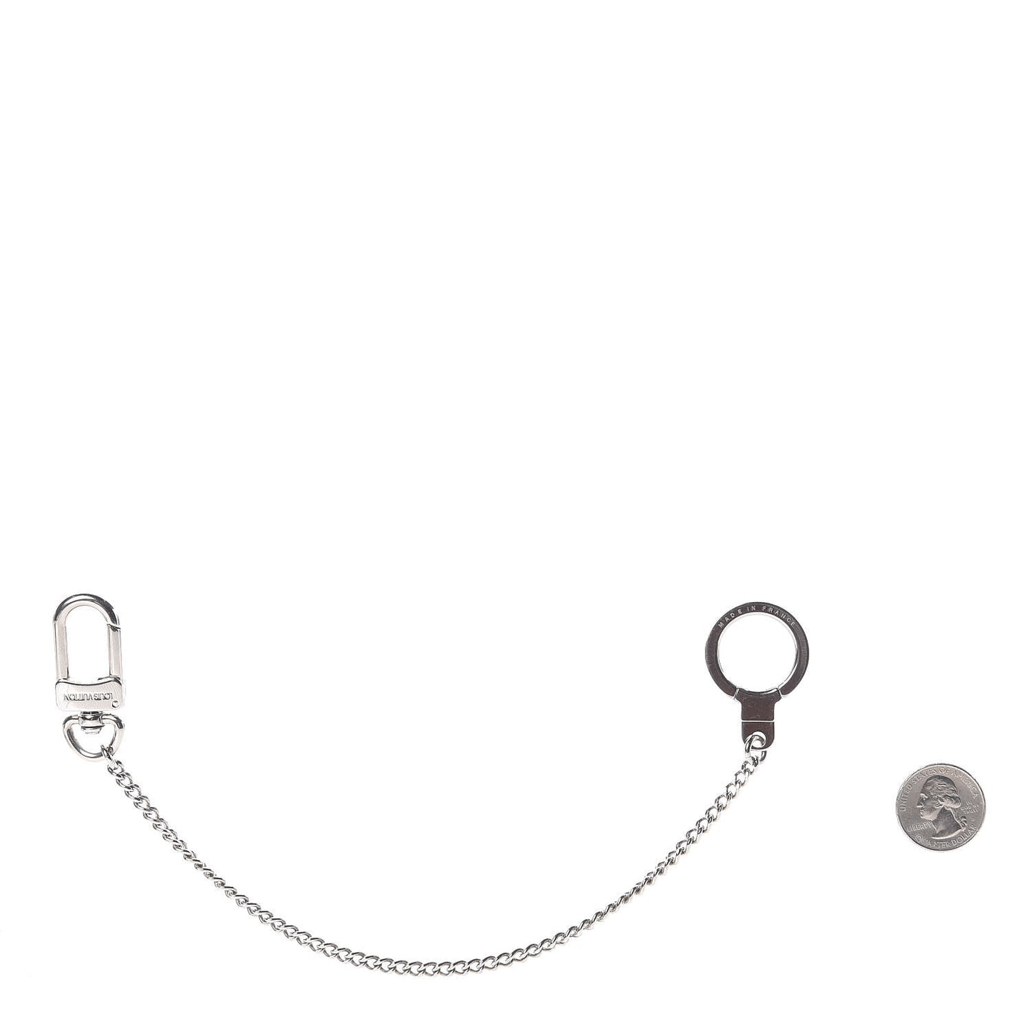 Pochette Extender Key Ring Chain Silver