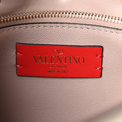 Valentino Garavani Smooth Calfskin Quilted Beehive Shoulder Bag Light Ivory 6 of 9