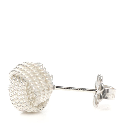 Tiffany Sterling Silver Twist Knot Earrings 4 of 4