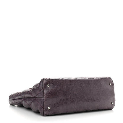 Chanel Glazed Calfskin Large On The Road Tote Purple 4 of 13