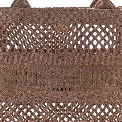 Christian Dior Mesh Embroidered Medium Book Tote Clay 8 of 10
