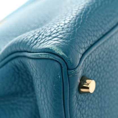 Hermes Taurillon Clemence Kelly Retourne 35 Bleu Izmir 13 of 13