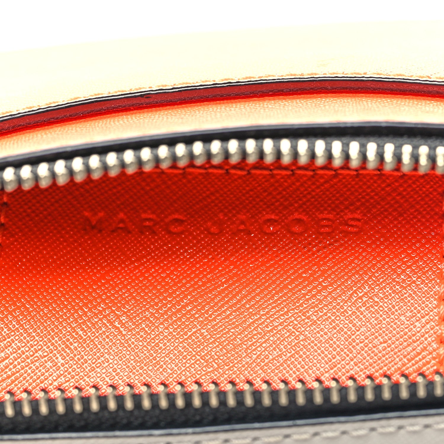 Marc Jacobs Saffiano Small Fluoro Snapshot Camera Bag Neon Orange