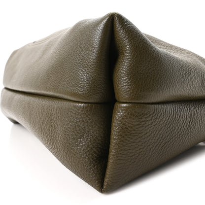 Gucci Grained Calfskin Softbit Maxi Shoulder Bag Forest Green 10 of 12
