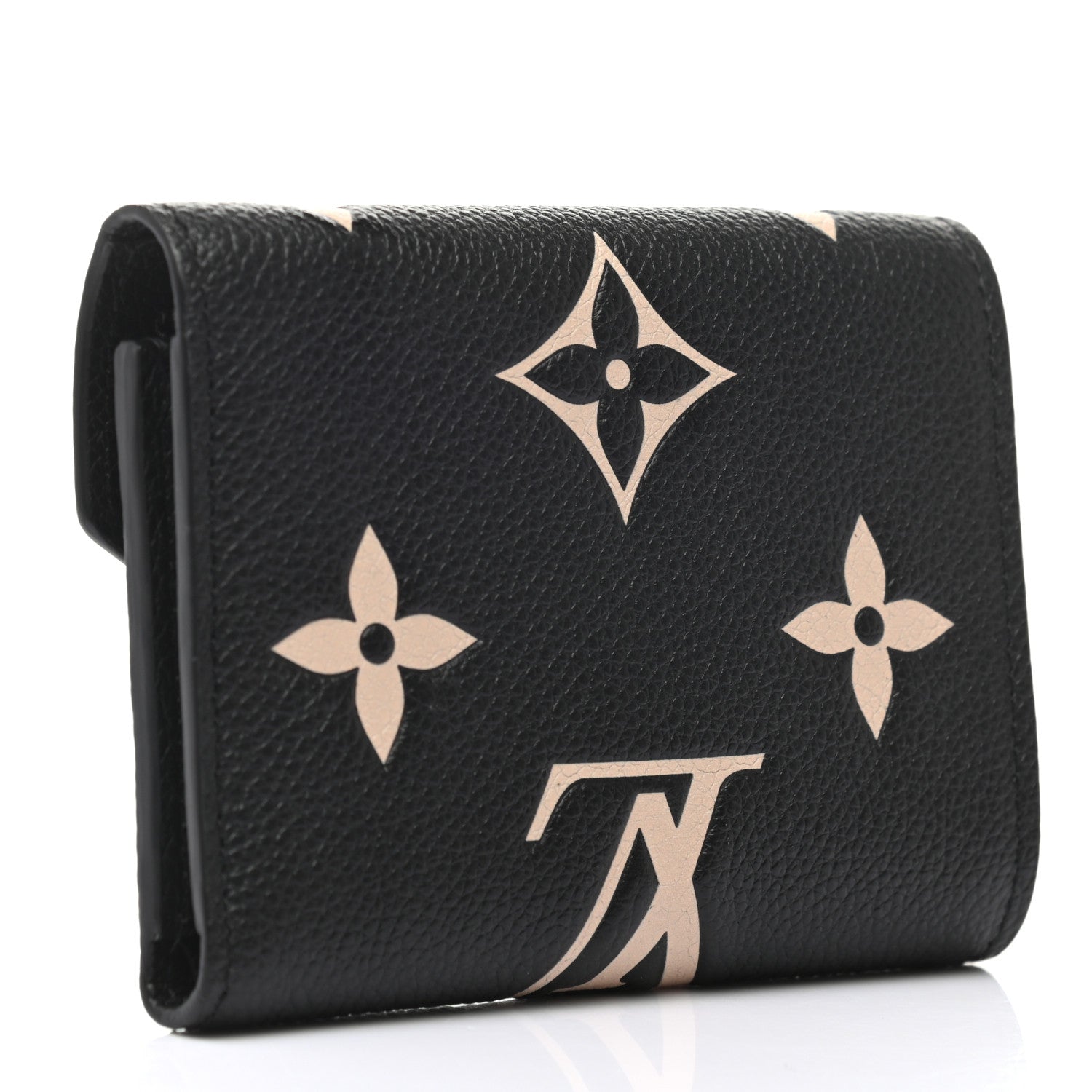 Louis Vuitton Empreinte Monogram Giant Victorine Wallet Black Beige 3 of 6