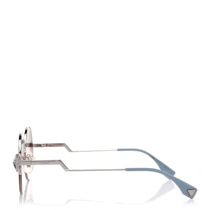 Fendi Crystal Sunglasses FF 0243/S Silver Blue 3 of 9