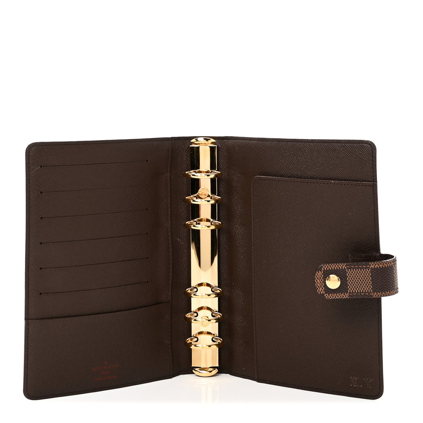 Damier Ebene Medium Ring Agenda Cover