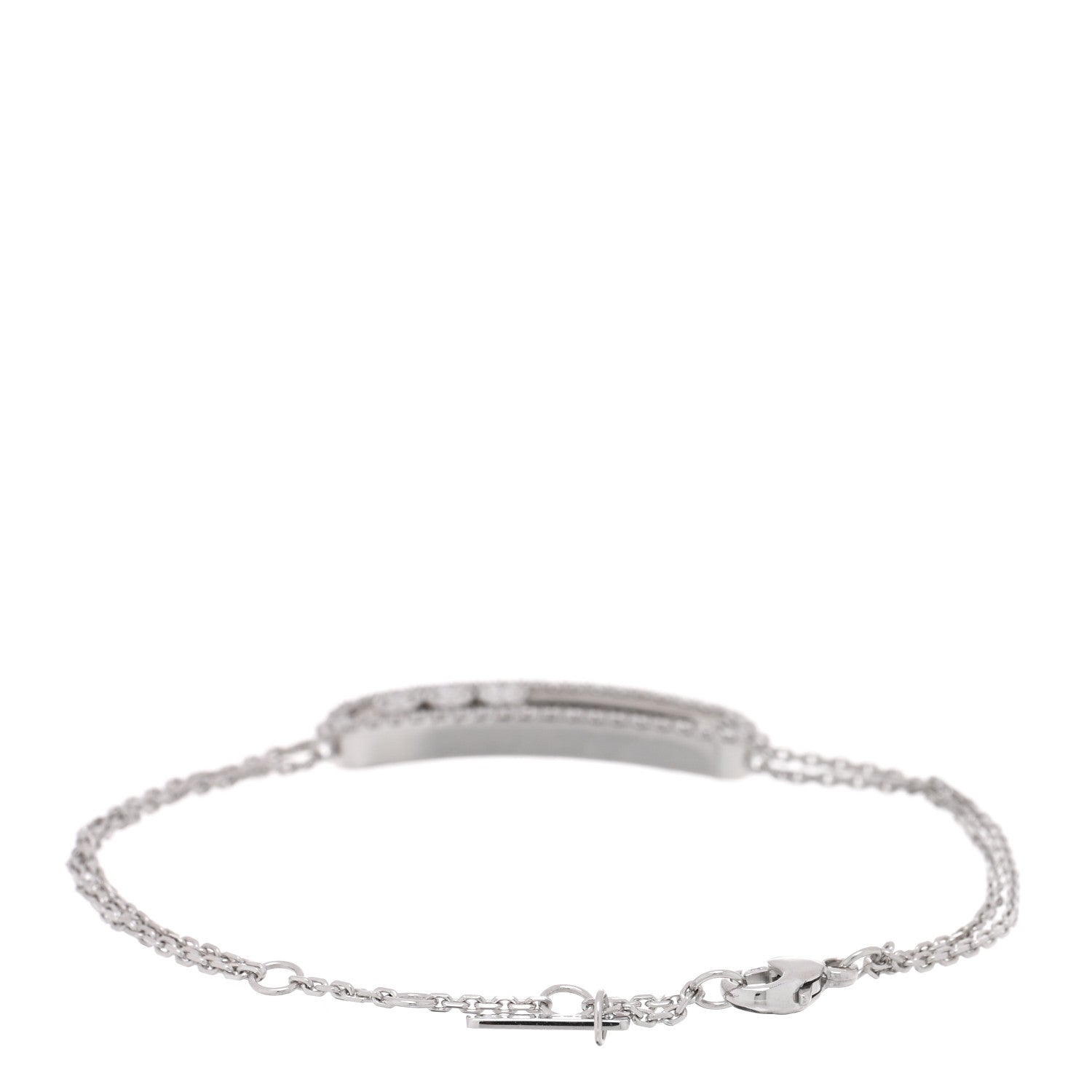 Messika 18K White Gold Diamond Move Classique Pave Bracelet 2 of 4
