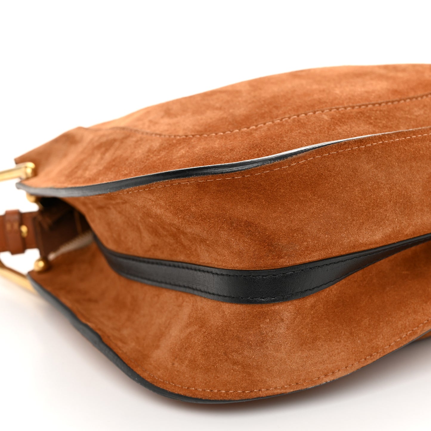 Suede Small Hayley Hobo Caramel