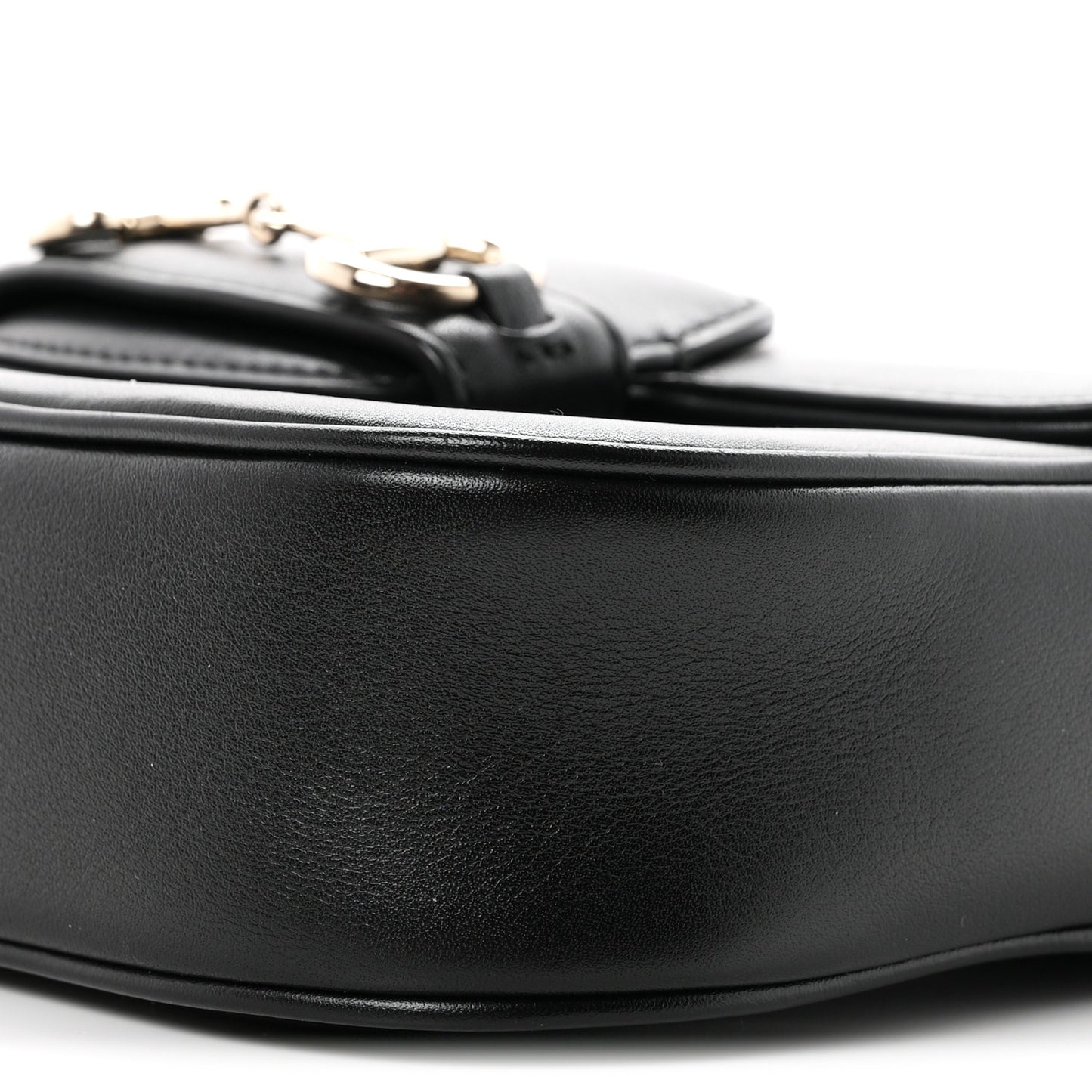 Arabella Calfskin Horsebit 1955 Shoulder Bag Black
