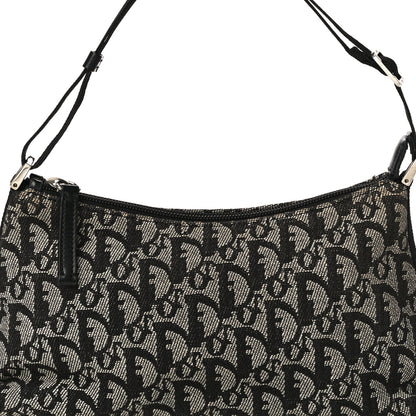 Christian Dior Monogram Shoulder Bag Pochette Black 8 of 11