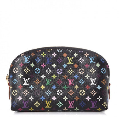 Louis Vuitton Monogram Multicolor Cosmetic Pouch Black Grenade 1 of 6