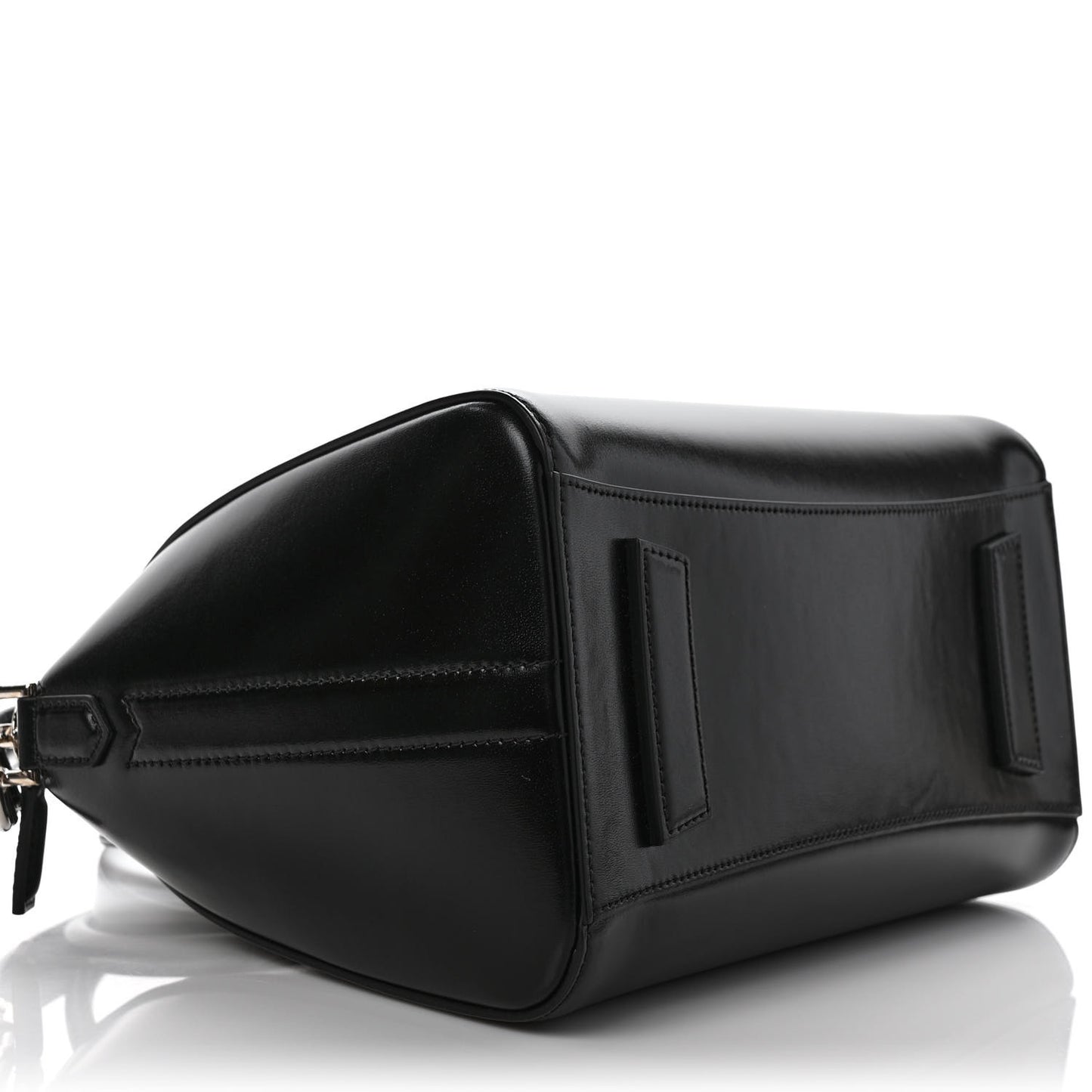Shiny Lord Calfskin Small Antigona Black