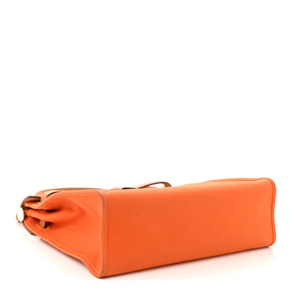 Hermes Toile Vache Hunter Herbag Zip 31 PM Orange 5 of 12