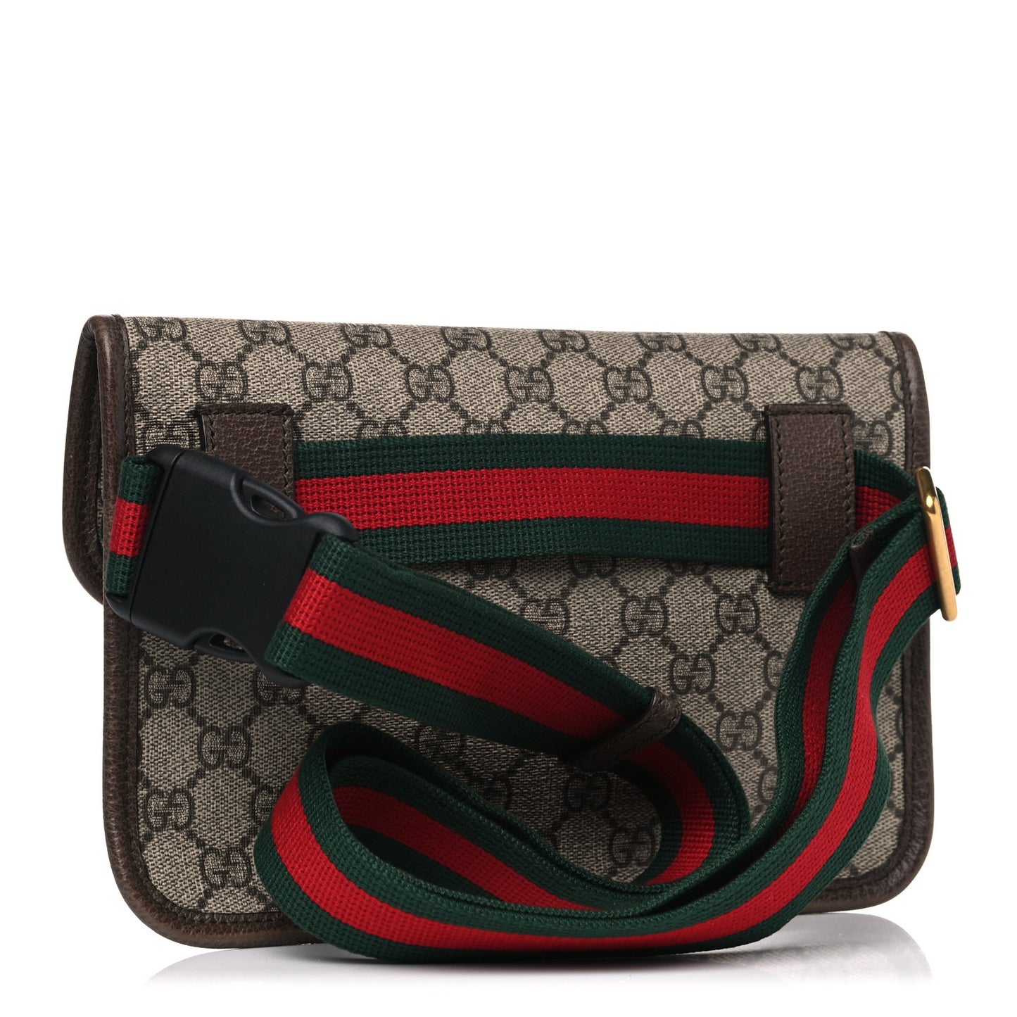 GG Supreme Monogram Neo Vintage Web Belt Bag Brown