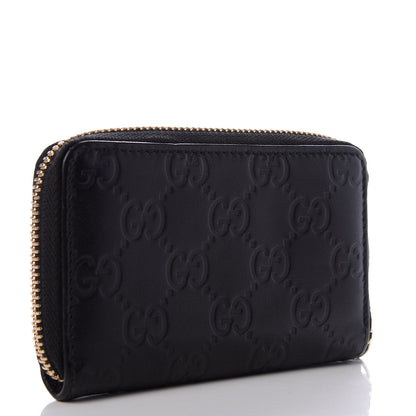 Gucci Guccissima Zip Around Card Case Black 3 of 6