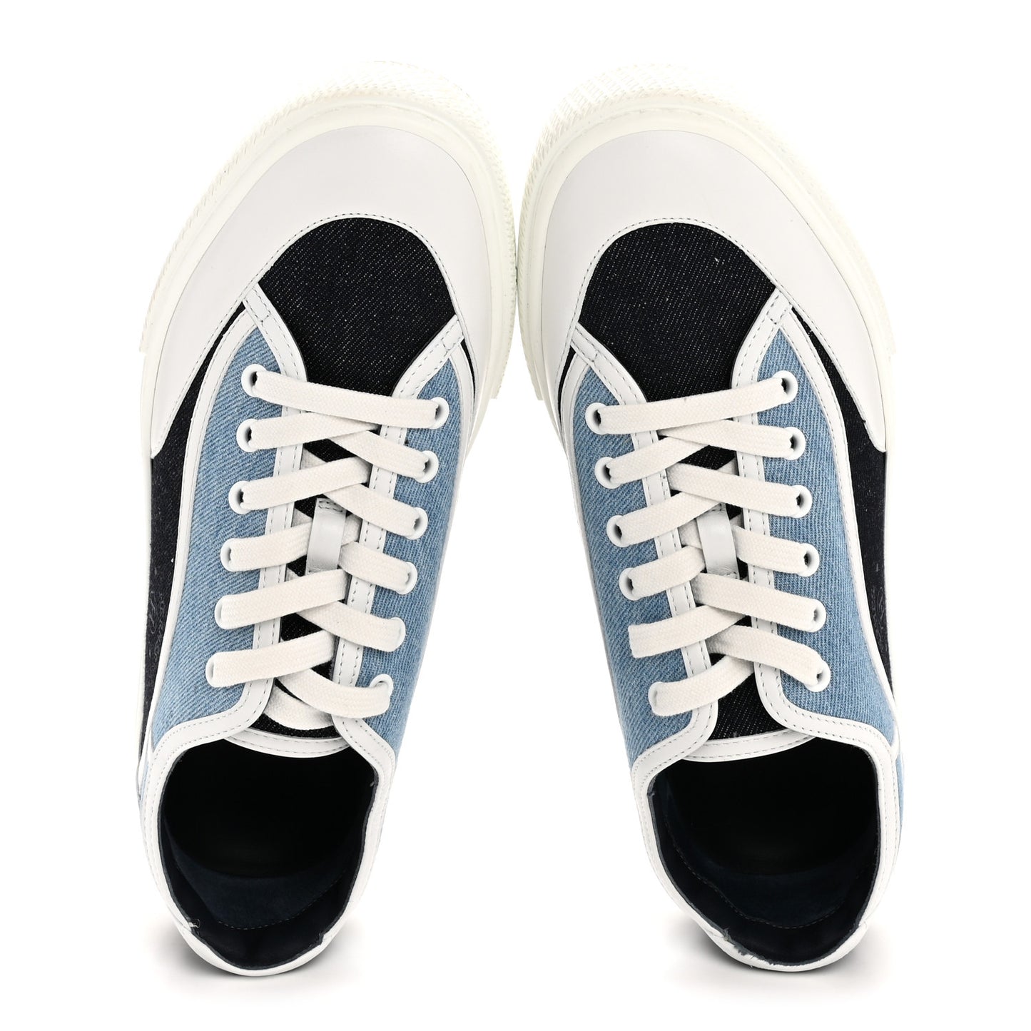 Denim Calfskin Womens Get Sneakers 40 Bleu Brut