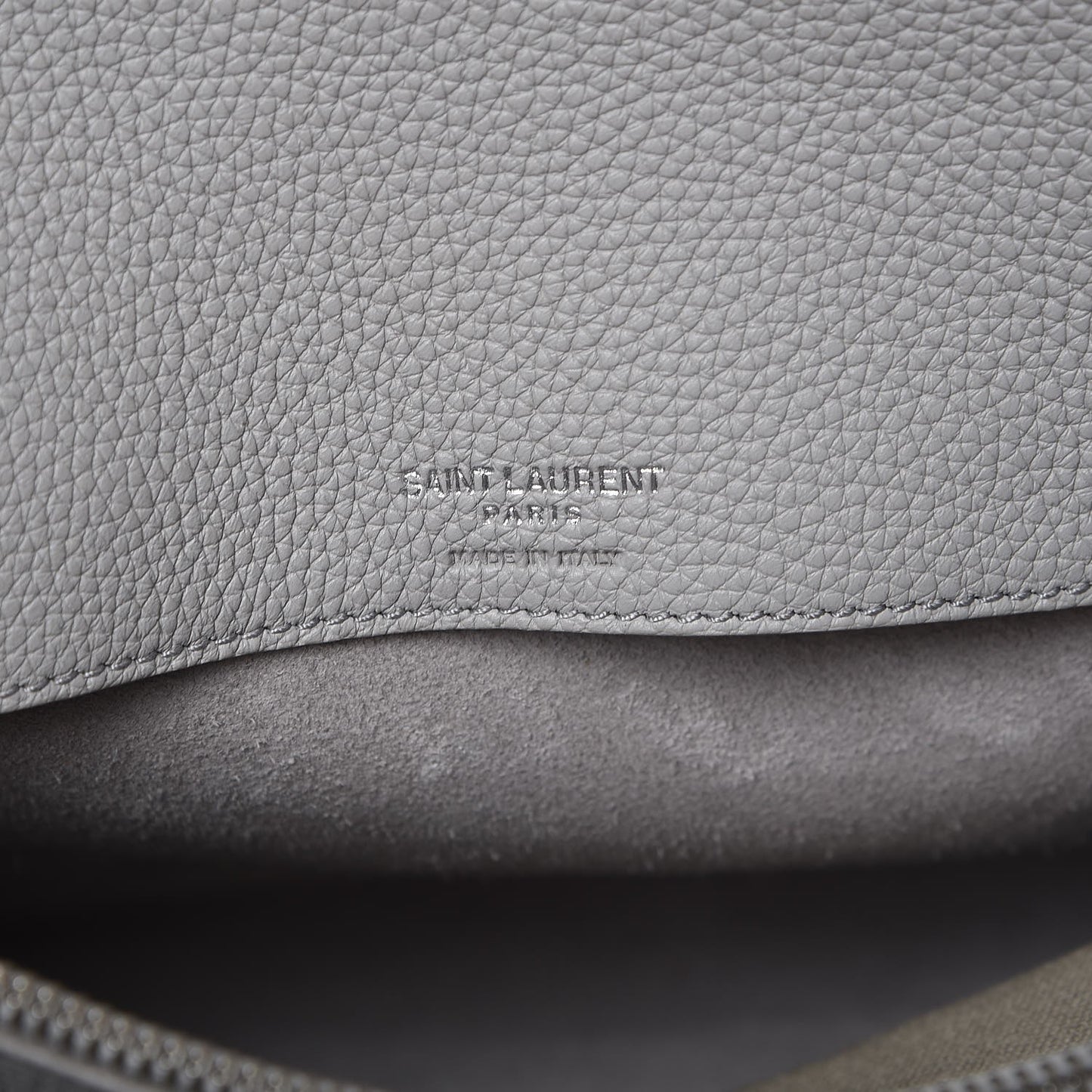 Grained Calfskin Small Supple Sac De Jour Souris