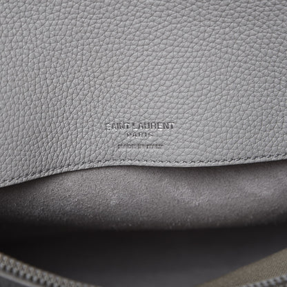 Saint Laurent Grained Calfskin Small Supple Sac De Jour Souris 9 of 18