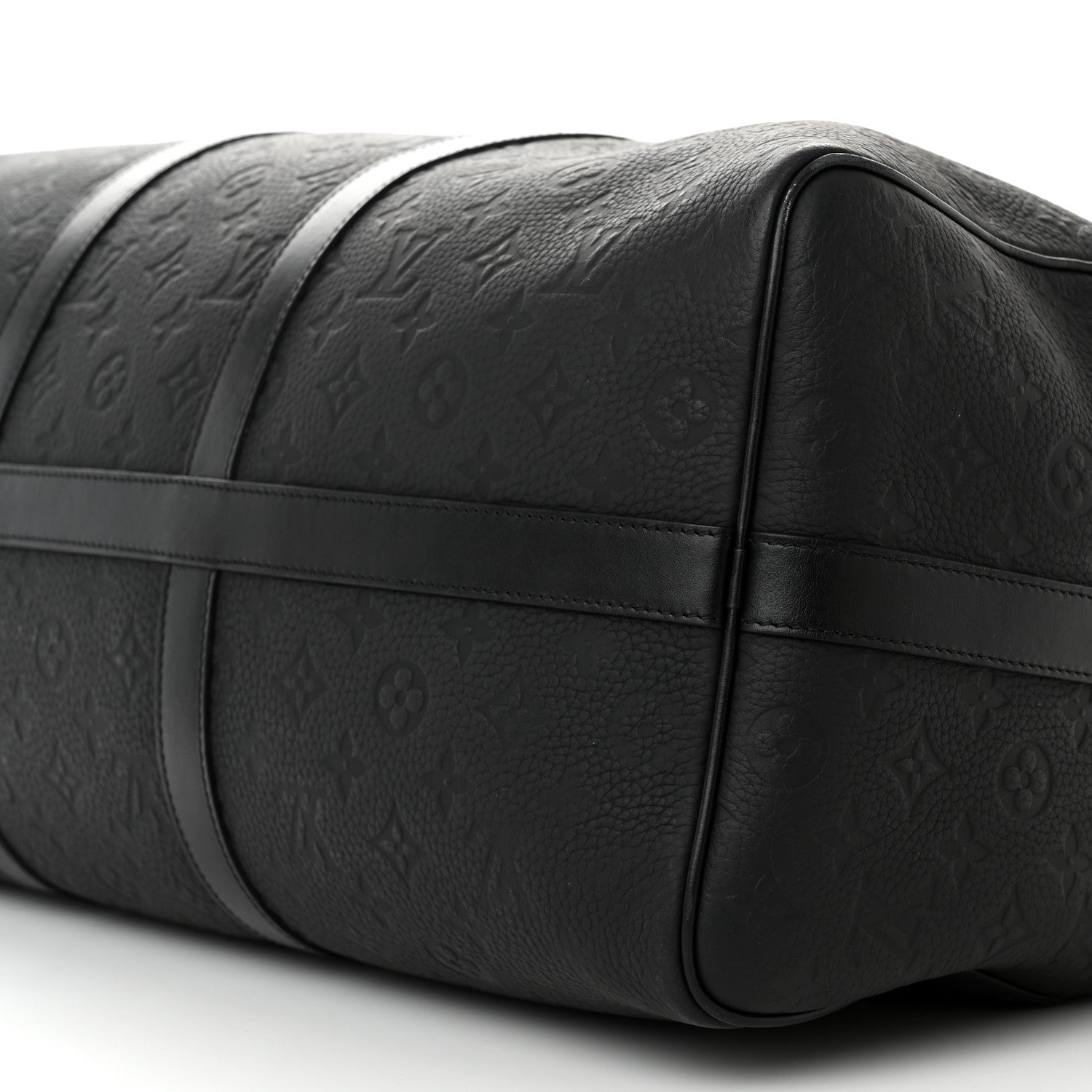 Louis Vuitton Taurillon Monogram Keepall Bandouliere 50 Black 9 of 18
