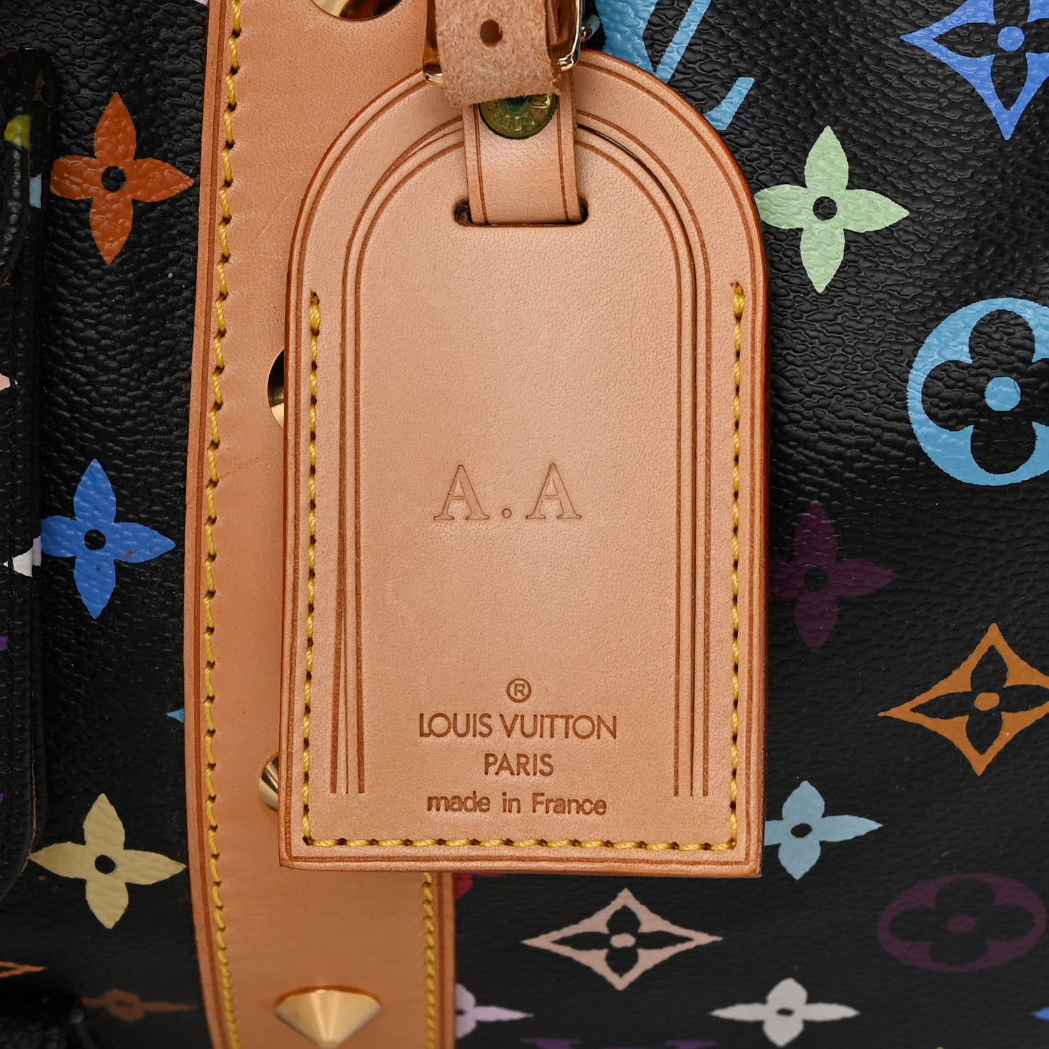 Louis Vuitton Monogram Multicolor Keepall 45 Black 9 of 14