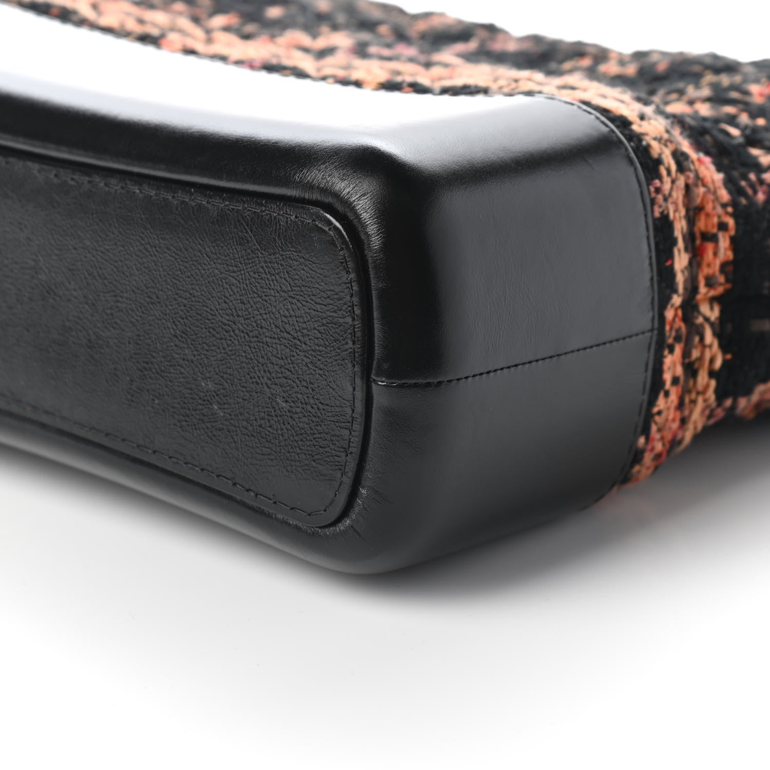 Chanel Tweed Calfskin Medium Gabrielle Hobo Black Brown 9 of 9