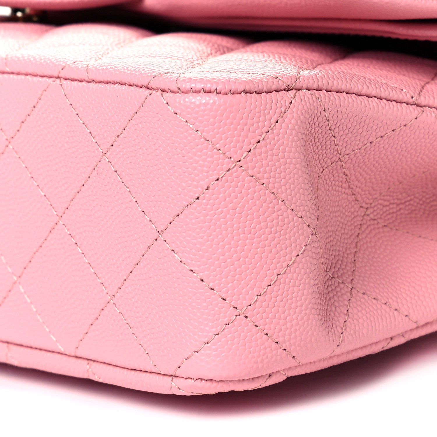 Chanel Caviar Quilted Medium Double Flap Pink 9 of 9