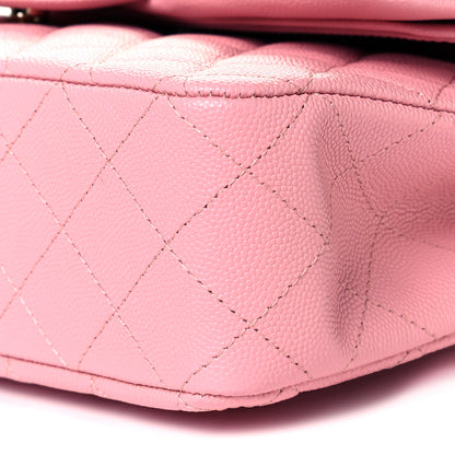 Chanel Caviar Quilted Medium Double Flap Pink 9 of 9
