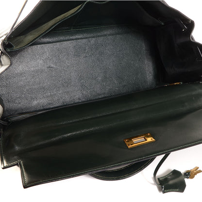 Hermes Box Kelly Retourne 35 Vert Fonce 6 of 20