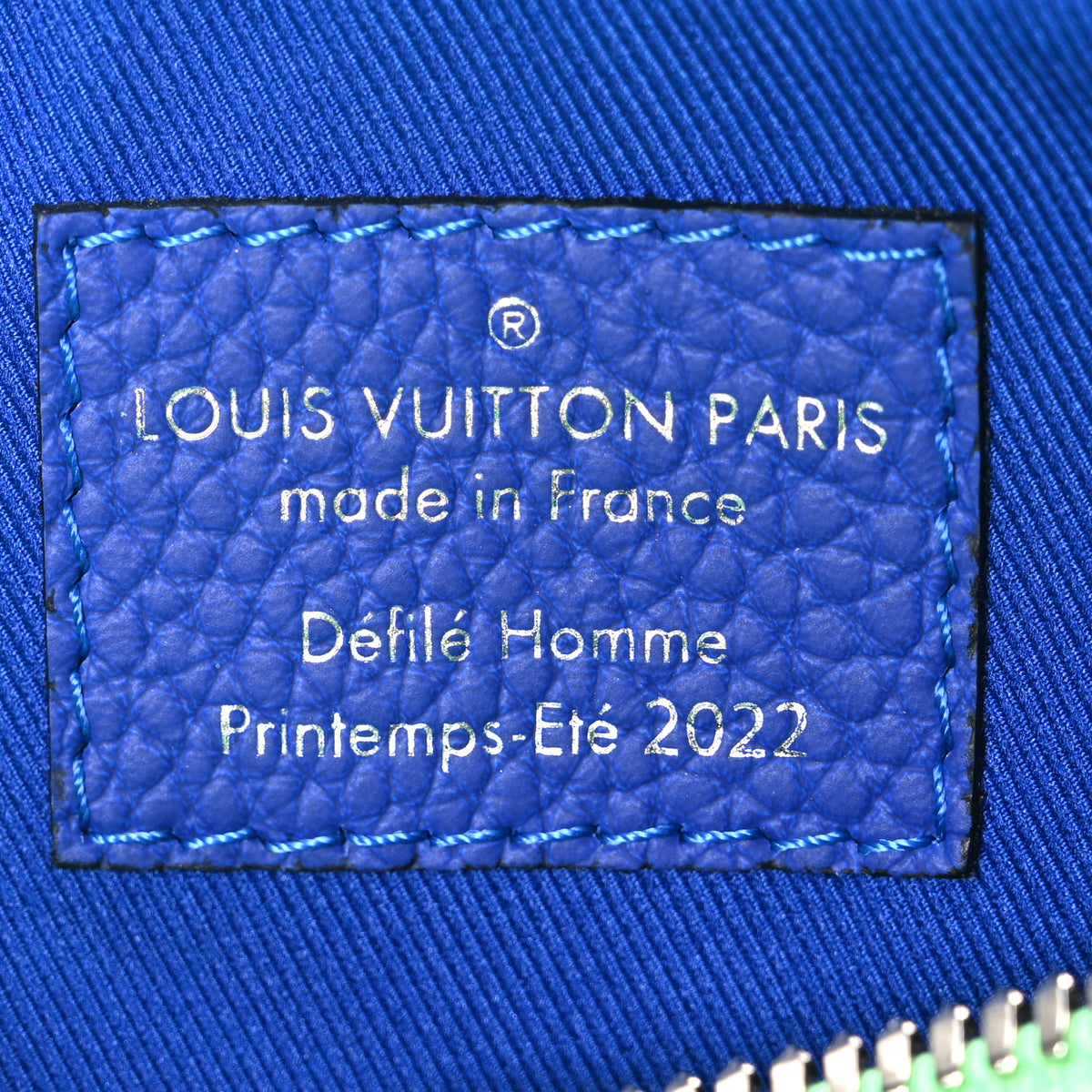 Louis Vuitton Taurillon Illusion Keepall XS Bleu Vert 6 of 9