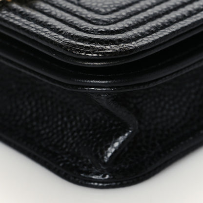 Chanel Caviar Quilted Boy Flap Waist Belt Bag Black 10 of 11