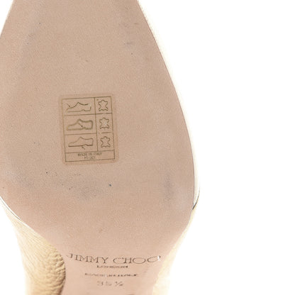 Jimmy Choo Metallic Calfskin Tassel Tami 100 Pumps 35.5 Gold 9 of 14