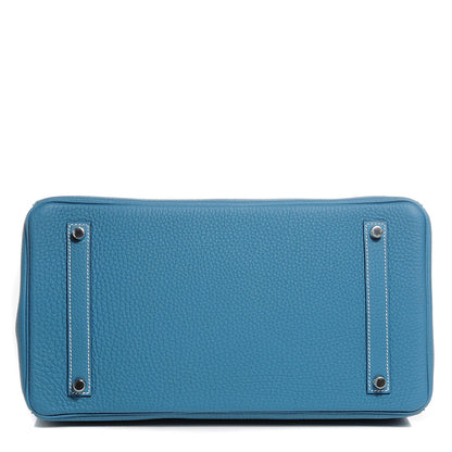 Hermes Togo Birkin 35 Blue Jean 7 of 27
