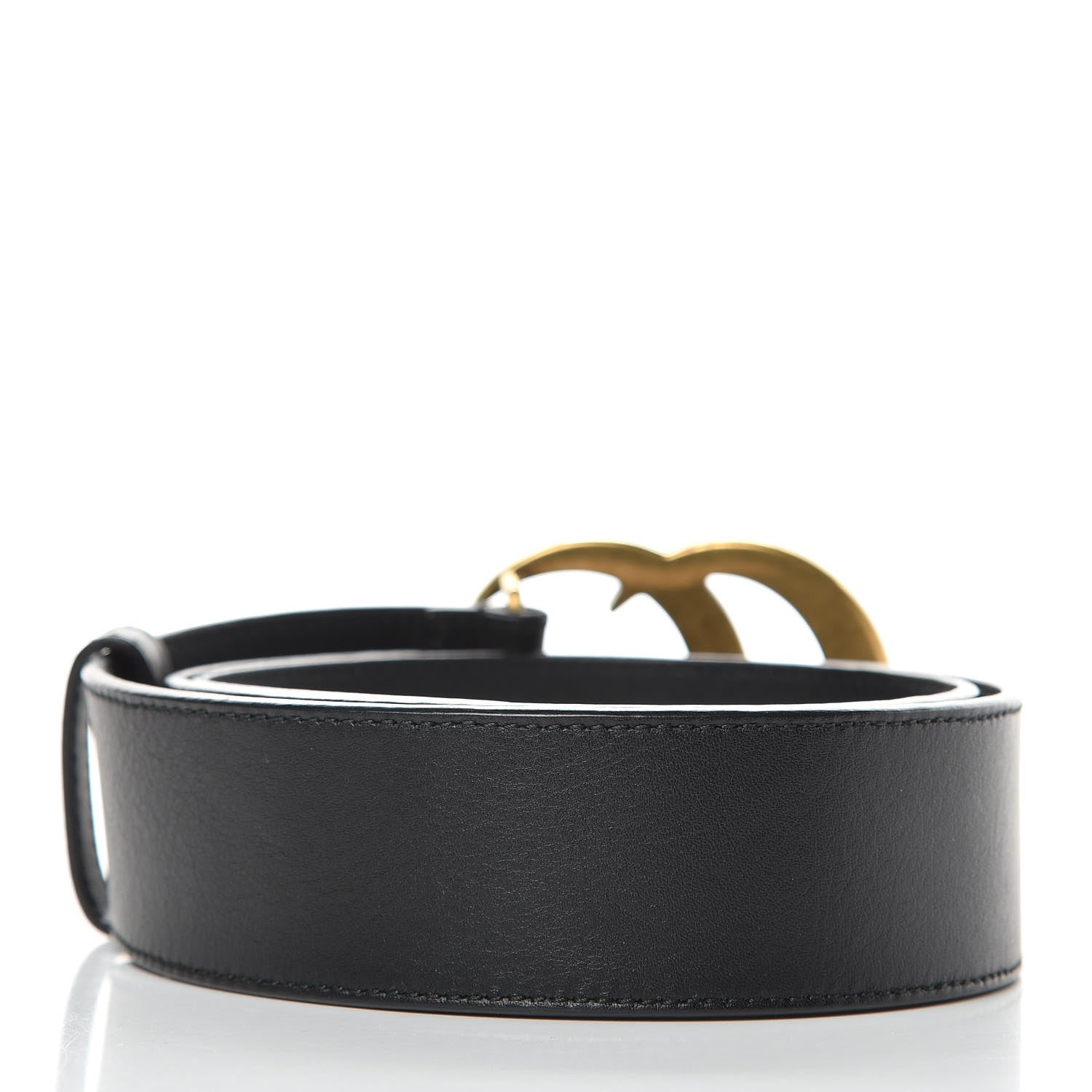 Gucci Calfskin Double G 40mm Belt 80 32 Black 3 of 7
