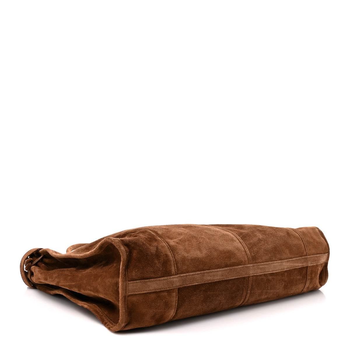 Suede Extra Large Bonnie Shoulder Bag Cocoa Brown