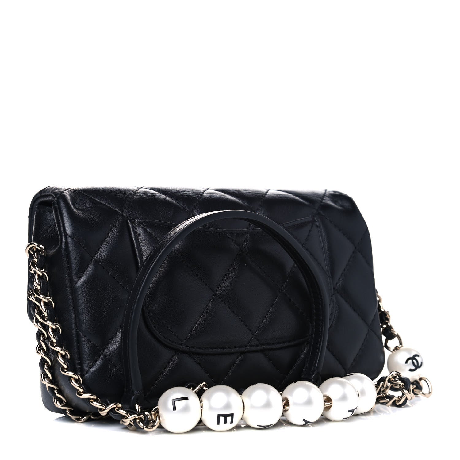 Chanel Lambskin Quilted Mini My Precious Flap Black 2 of 6