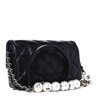 Chanel Lambskin Quilted Mini My Precious Flap Black 2 of 6