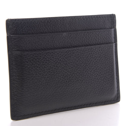 Balenciaga Grained Calfskin Logo Cash Card Holder Black White 3 of 8