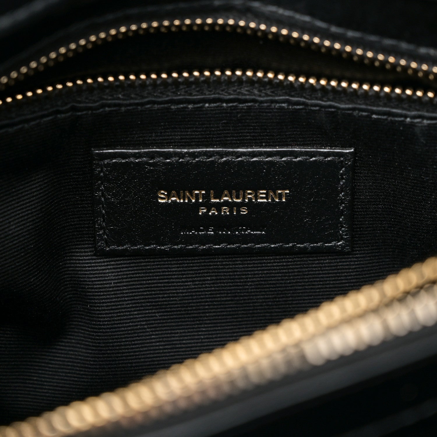 Saint Laurent Calfskin Y Quilted Monogram Medium Loulou Chain Satchel Black 6 of 11
