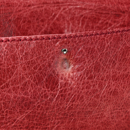 Balenciaga Agneau Giant Brogues Hardware Envelope Clutch Pourpre 7 of 8