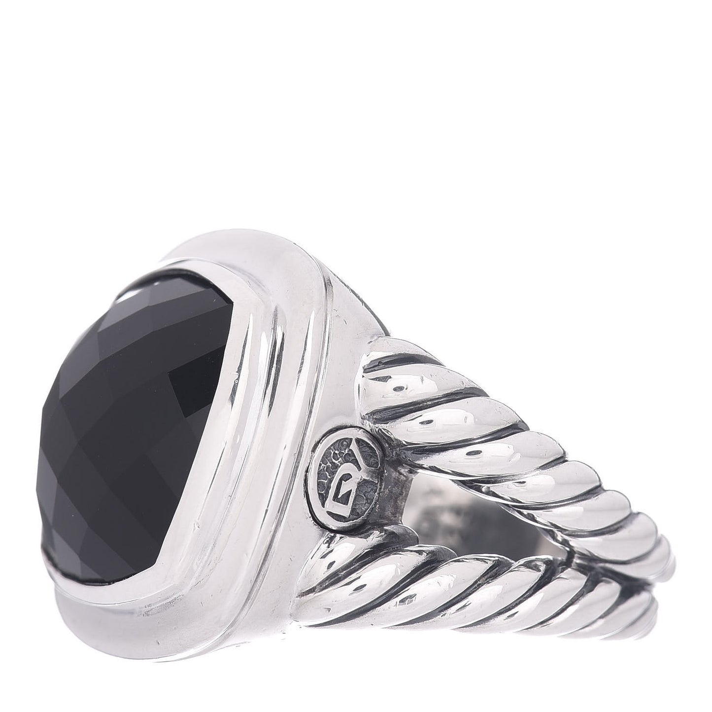 Sterling Silver Black Onyx 14mm Albion Ring 54 6.75