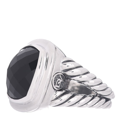David Yurman Sterling Silver Black Onyx 14mm Albion Ring 54 6.75 3 of 5