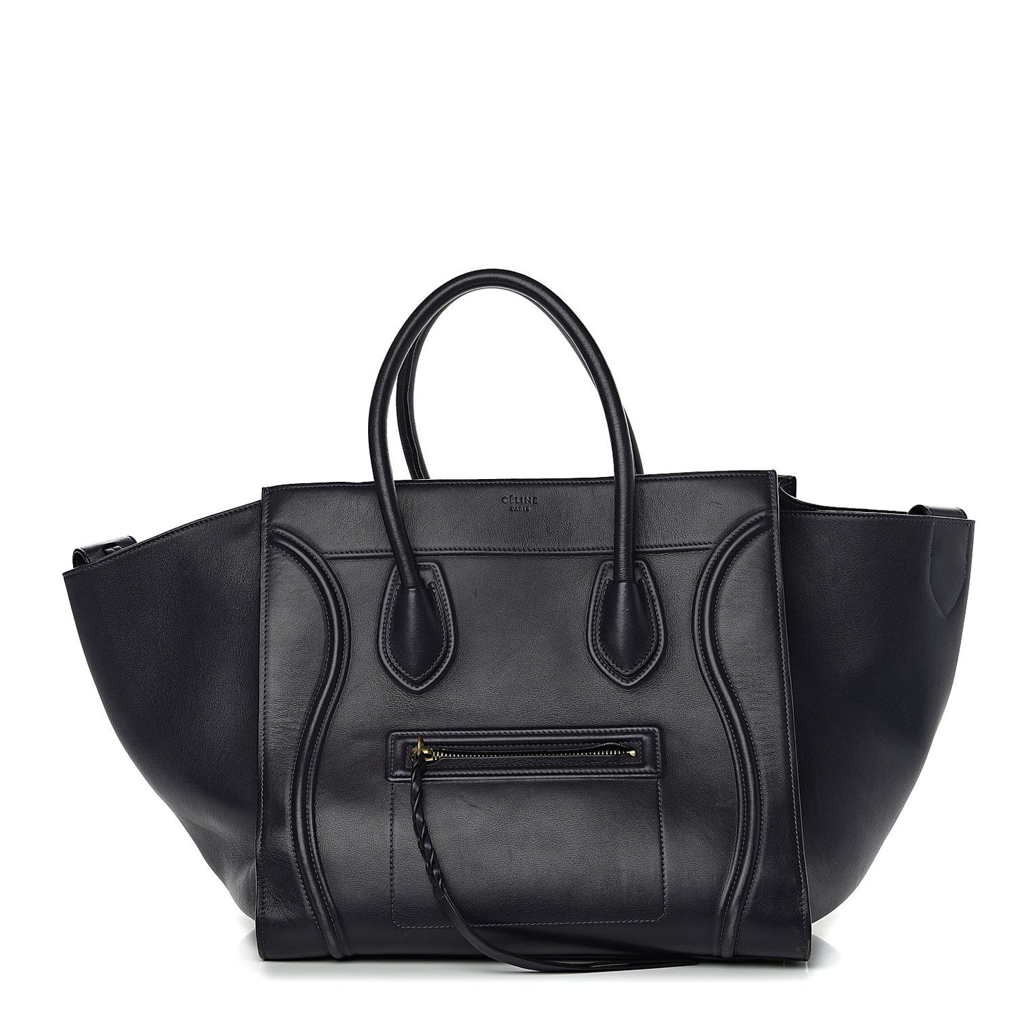 Supple Calfskin Medium Phantom Luggage Midnight
