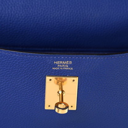 Hermes Togo Kelly Retourne 32 Bleu Electrique 6 of 13