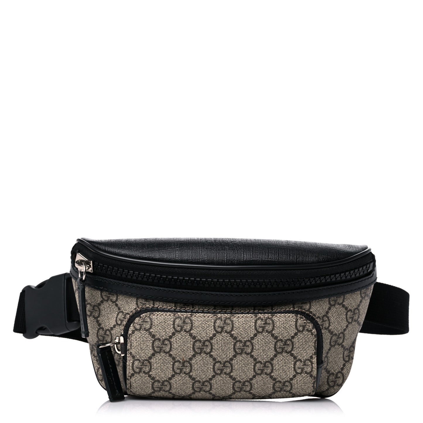 GG Supreme Monogram Belt Bag Black