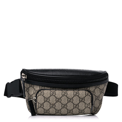 Gucci GG Supreme Monogram Belt Bag Black 1 of 11