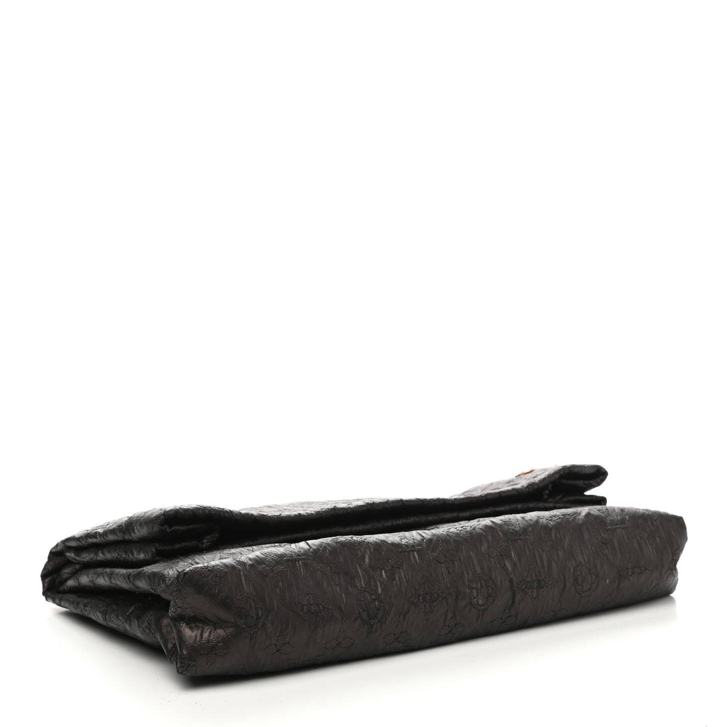 Jacquard Quilted Monogram Limelight Clutch GM Black