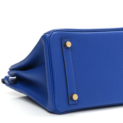 Hermes Togo Birkin 25 Bleu Royal 9 of 11