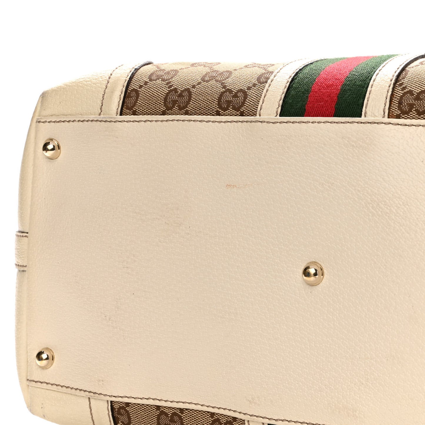 Monogram Web Large Treasure Boston Tote Beige