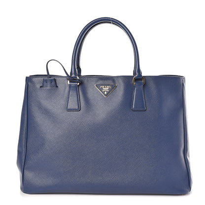 Prada Saffiano Lux Large Tote Bluette 1 of 12